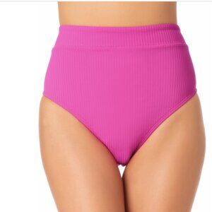 California Waves Junior S High Waist Bikini Bottoms Swimsuit Purple Size Small